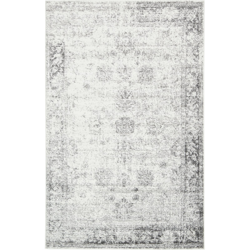 Mistana Brandt Floral Gray Rug & Reviews Wayfair